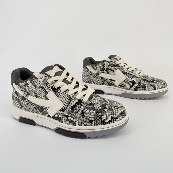 Off-White Out Of Office Womens Sneakers Size 38.5 Python Virgil Streetwear Rare - Picture 1 of 10